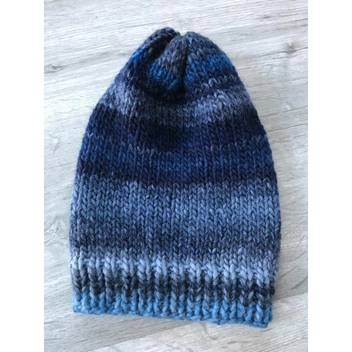 Bonnet dégradé bleu
