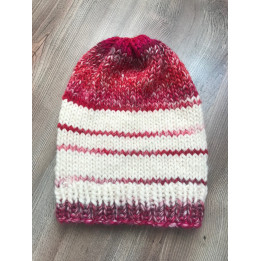 Bonnet blanc et rouge