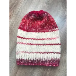 Bonnet blanc et rouge