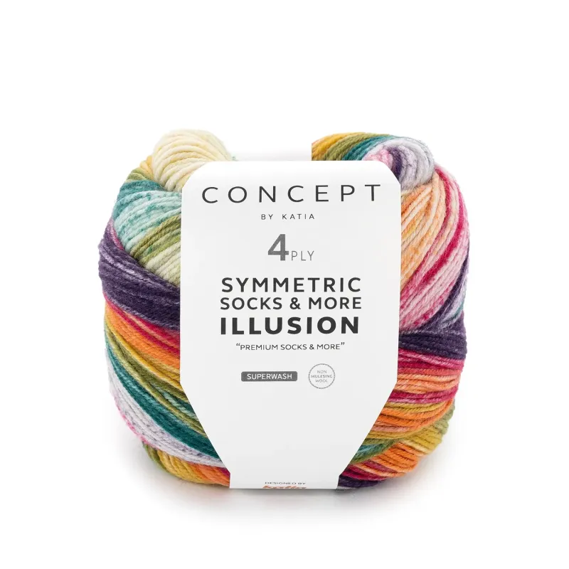 Illusion symmetric socks