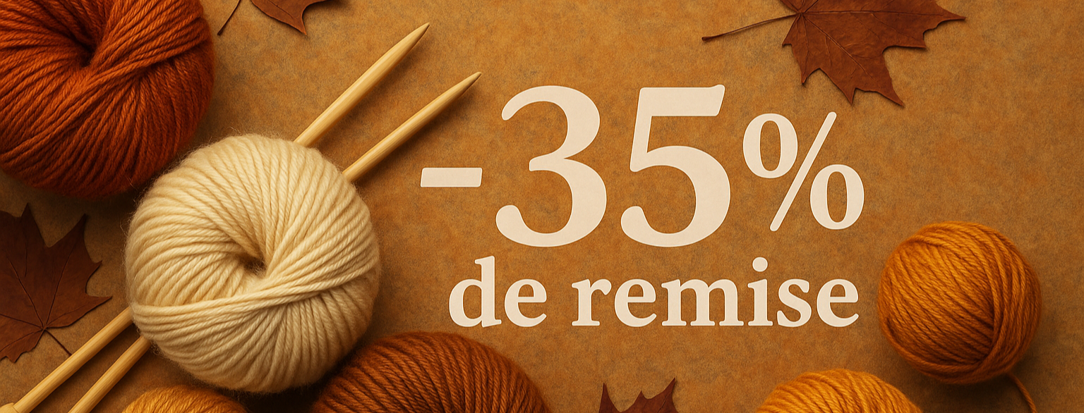 35 % de remise sur toutes les laines !